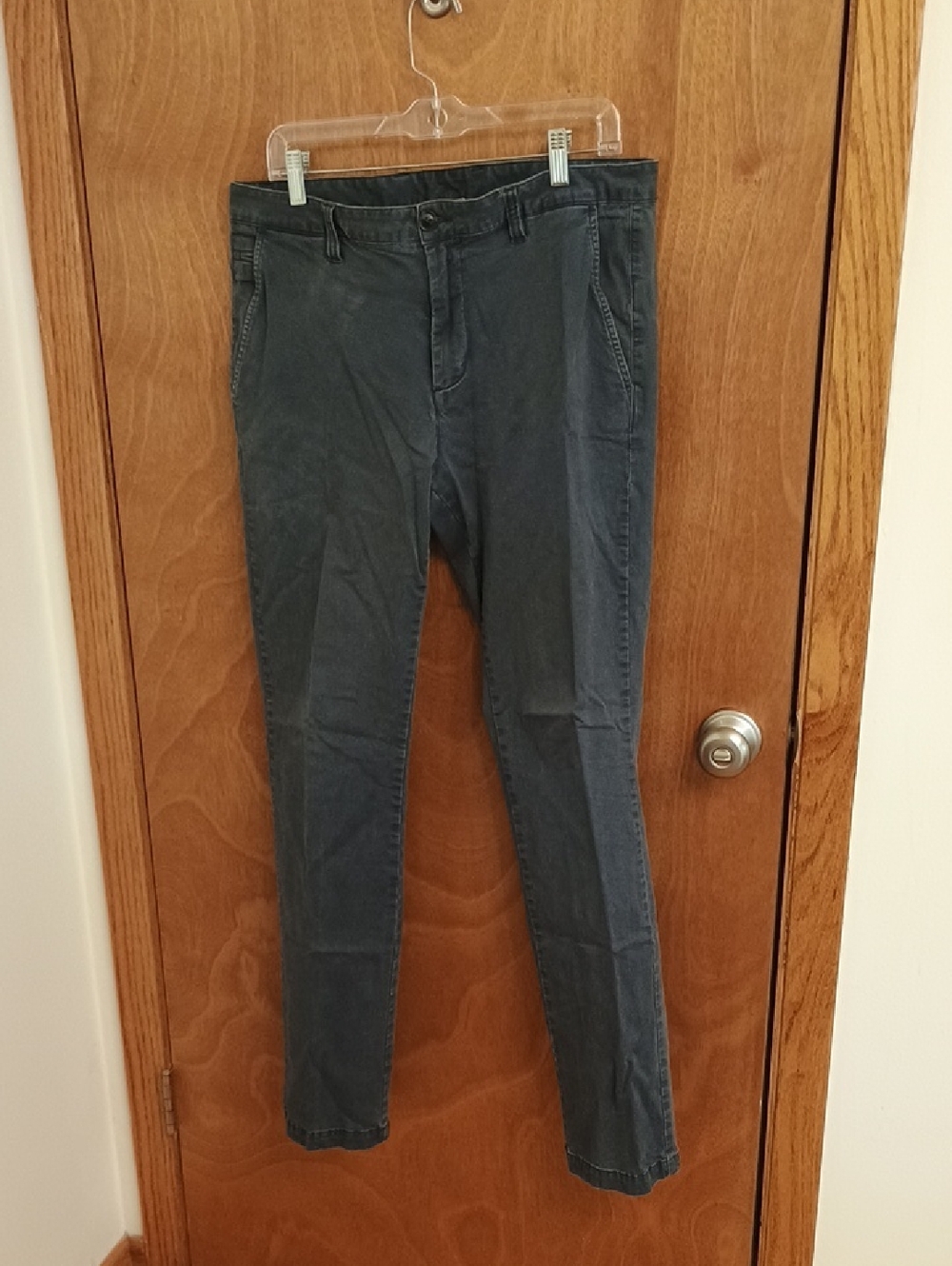 Men's Slim Chinos in Navy Blue